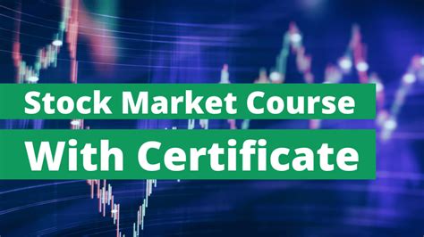 Best Stock Market Courses Online with Certificates [2024].